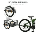 PEXMOR Foldable Bike Cargo Trailer with Universal Bike Hitch, Bicycle