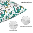 thumbnail image 3 of Wukai Hello Summer Premium Polyester Fleece Pillow Covers with Hidden Zipper Closure,Luxuriously Soft and Durable-24"x24", 3 of 7