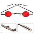 thumbnail image 3 of EeaseMX Gafas de sol pequeñas con montura redonda, creativas, decorativas, para fiesta y playa, para hombres y mujeres (rojas), 3 of 7
