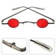 thumbnail image 3 of EeaseMX Gafas de sol pequeñas con montura redonda, creativas, decorativas, para fiesta y playa, para hombres y mujeres (rojas), 3 of 7