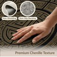 thumbnail image 6 of ODIKA 6'x9' Washable Area Rug Key Meander Border Scroll Geometric Fret Bordered Greek Interlocking Refined for Family Room, Living Room, Master Bedroom, Non-Slip, Easy Care, 6 of 7