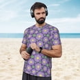 thumbnail image 4 of Wukai Daisies Flowers Print Men's Short-Sleeved Mesh T-Shirt,Quick-Dry Short Sleeve Workout T-Shirt-Medium, 4 of 8