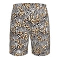 thumbnail image 6 of Kdxio Zebra Pattern Mens Casual Shorts - Drawstring Summer Beach Sports Shorts for Men, 6 of 9