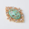 thumbnail image 3 of Botones Ovalados Con Lentejuelas Baoblaze 5 Piezas Verde Aleación de cristal Flatback, 3 of 8