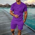 thumbnail image 2 of Short Set 2 Piece Set Mens T-Shirts and Shorts Summer Clothes for Men Beach Shorts Vacation Outfit, 2 of 9
