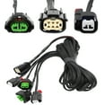 thumbnail image 3 of For Dodge Challenger 2015-2022 1Pc Front Headlight Fog Lamp Wire Harness Plug & Play Car Light Bar Wire Accessory 68259674AA, 3 of 7