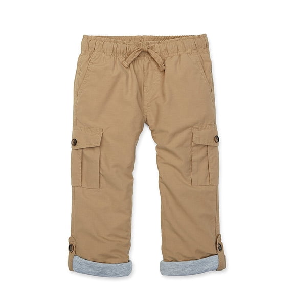 Hope & Henry Boys' Lined Pull-On Cargo Pants