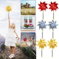 thumbnail image 4 of Garden Bird Repellent, Outdoor Bird Scaring Device, Reflective Mylar Pinwheels 18.5 Inch, Humane Plastic Material, Easy Install, Wind Resistant Rod Stick, Decorative Bird Scare Device, 4 of 4