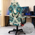 thumbnail image 6 of Whosucclay Blue Butterfly Sunflower Print Gaming Chair Slipcovers, Stretchable Office Chair Cover 4 Pcs Computer Desk Chairs Covers with Armrest Covers, Rotating Armchair Protector Cover, 6 of 8