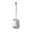 White, variant on MERILER Long Handled Toilet Brush with Soft Bristle and Space-Saving Base, Stainless Steel and Plastic Handle, Compact Design for Bathroom Use