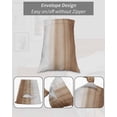 thumbnail image 7 of Brown White Ombre Pillow Covers King Size, Vintage Farmhouse Abstract Striped Soft Bed Throw Pillowcases Breathable Cooling Long Lumbar Body Pillow Sham Cover for Bed Sofa 20''x40'', 7 of 7