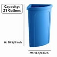 thumbnail image 3 of School Waste/Recycling Bin - Crack-Resistant Commercial Durable Garbage Can with Reinforced Bottom, Ideal for Home, Kitchen, Bar, Hotel, Restaurant, 3 of 4