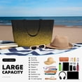 thumbnail image 5 of Sigee Gold Glitter Gradient Print Extra Large Waterproof Beach Travel Bag with Zipper - Durable and Versatile for Vacation, Gym, and Daily Use, 5 of 7