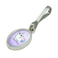 thumbnail image 2 of Cat Unicorn Antiqued Oval Charm Clothes Purse Suitcase Backpack Zipper Pull Aid, 2 of 3