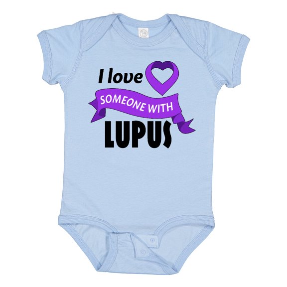 Inktastic I Love Someone with Lupus Boys or Girls Baby Bodysuit