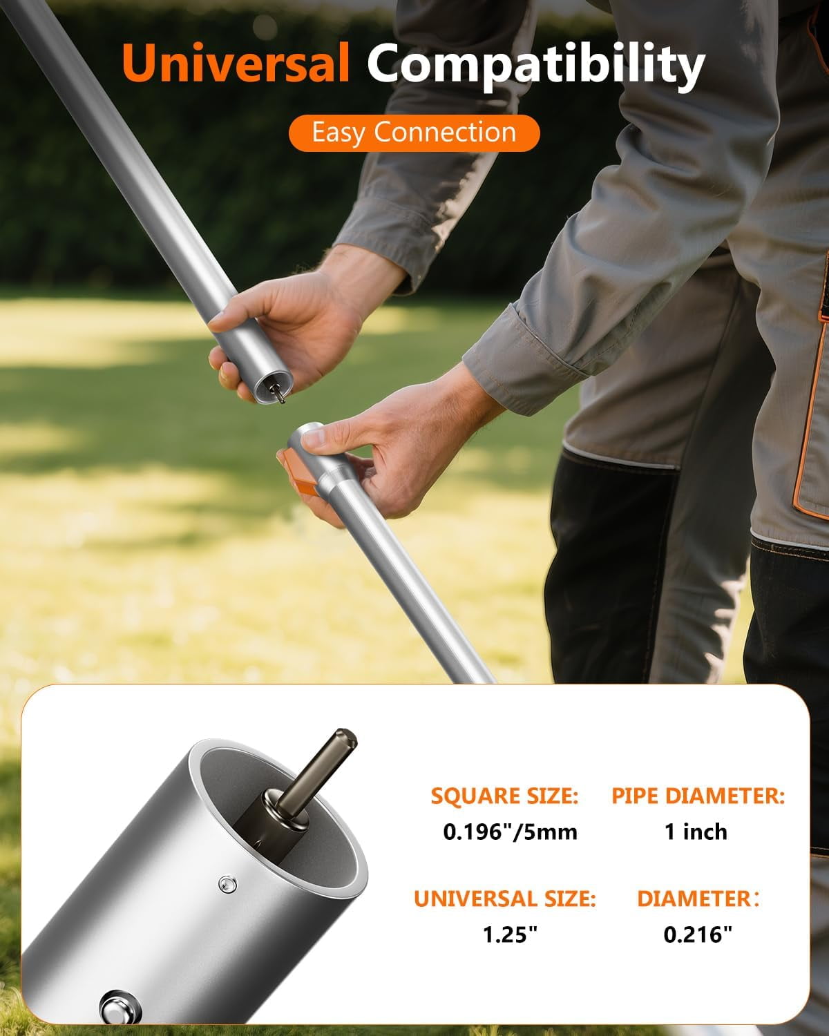 NEO-TEC 16" Hedge Trimmer Attachment Universal Dual Action Articulating,Heavy Duty Steel Material Angle 170° Adjustable for Garden Yard Hedge Shrub Trimming
