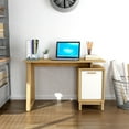 thumbnail image 7 of Home Office, Study Room Kathy 47" Manufactured Wood Writing Desk, 7 of 7