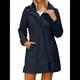 thumbnail image 2 of Chaqueta Impermeable para Mujer con Capucha, Abrigo Impermeable para Mujer, Cortavientos Azul Oscuro XL, 2 of 8