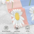 thumbnail image 5 of Yayeee 100% Cotton Hand Towels for Bathroom 16" x 28" Soft Absorbent Kitchen Towel, Light Blue Daisy, 5 of 7