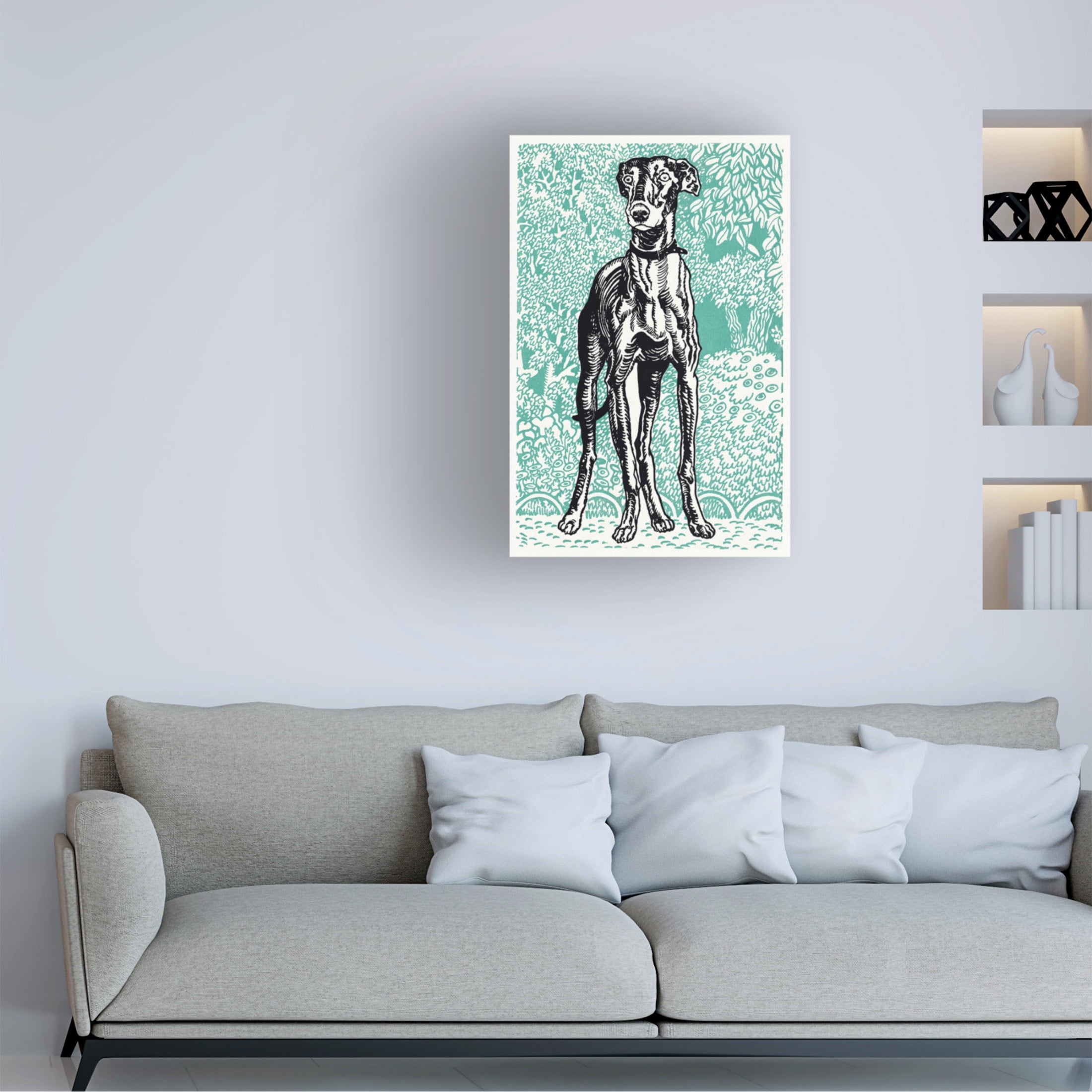 Trademark Fine Art Moriz Jung Jung's Dogs II Canvas Wall Art