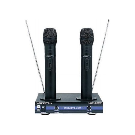UPC: 0692868833007 | VocoPro VHF-3300 2 Channnel VHF Recharchable Wireless Microphone System