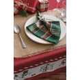 thumbnail image 2 of CC Home Furnishings Set of 6 Vibrantly Colored Plaid Pattern Square Napkins 20", 2 of 6