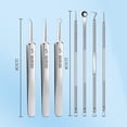 thumbnail image 2 of Acssart Tweezers, Acssart Blackhead, Acssart Blackhead Remover, Acssart Stainless Steel Blackhead Remover, Professional Stainless Steel Facial Blackhead Remover Tweezers (Set A), 2 of 6