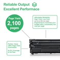 thumbnail image 2 of Cartucho de tóner LINKYOU CRG 128 negro, paquete de 2 para Canon 128, 2 of 6