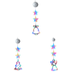 thumbnail image 1 of Cortina LED 3 Paquetes Ligera Ventana Multicolor (campana), 1 of 9