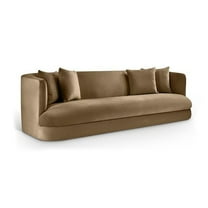 Meridian Furniture Alder Beige Velvet Sofa