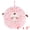 Pink, variant on Unique Bargains Cute Sheep Animal Chenille Soft Hanging Hand Towel White 6" x 6"