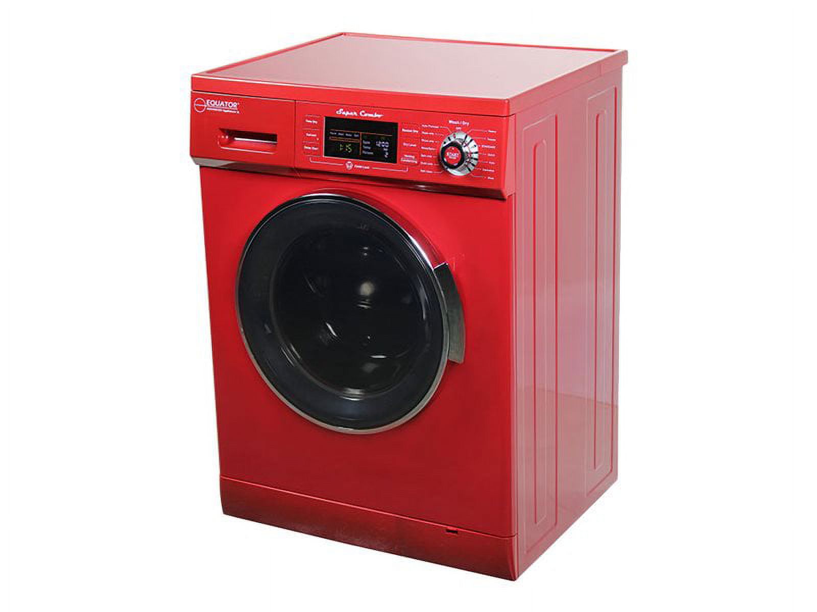 Equator All-in-one 13 lb Compact Combo Washer Dryer, Red - image 3 of 6