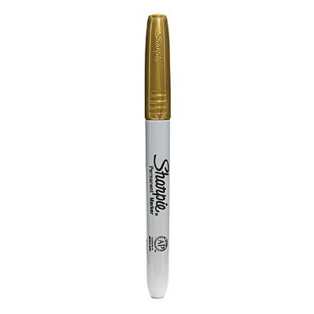 2 PACK Sharpie Metallic Gold Fine Point Permanent Marker
