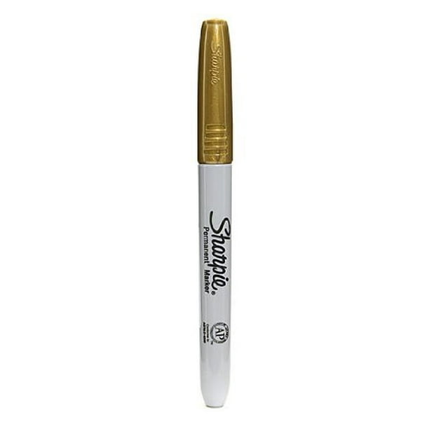 2 PACK Sharpie Metallic Gold Fine Point Permanent Marker