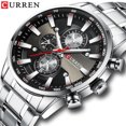 thumbnail image 2 of Curren Men Businiess Watch Fashion Classic Aleación Caja Acero inoxidable Banda Reloj de p Abanopi Mirar, 2 of 5