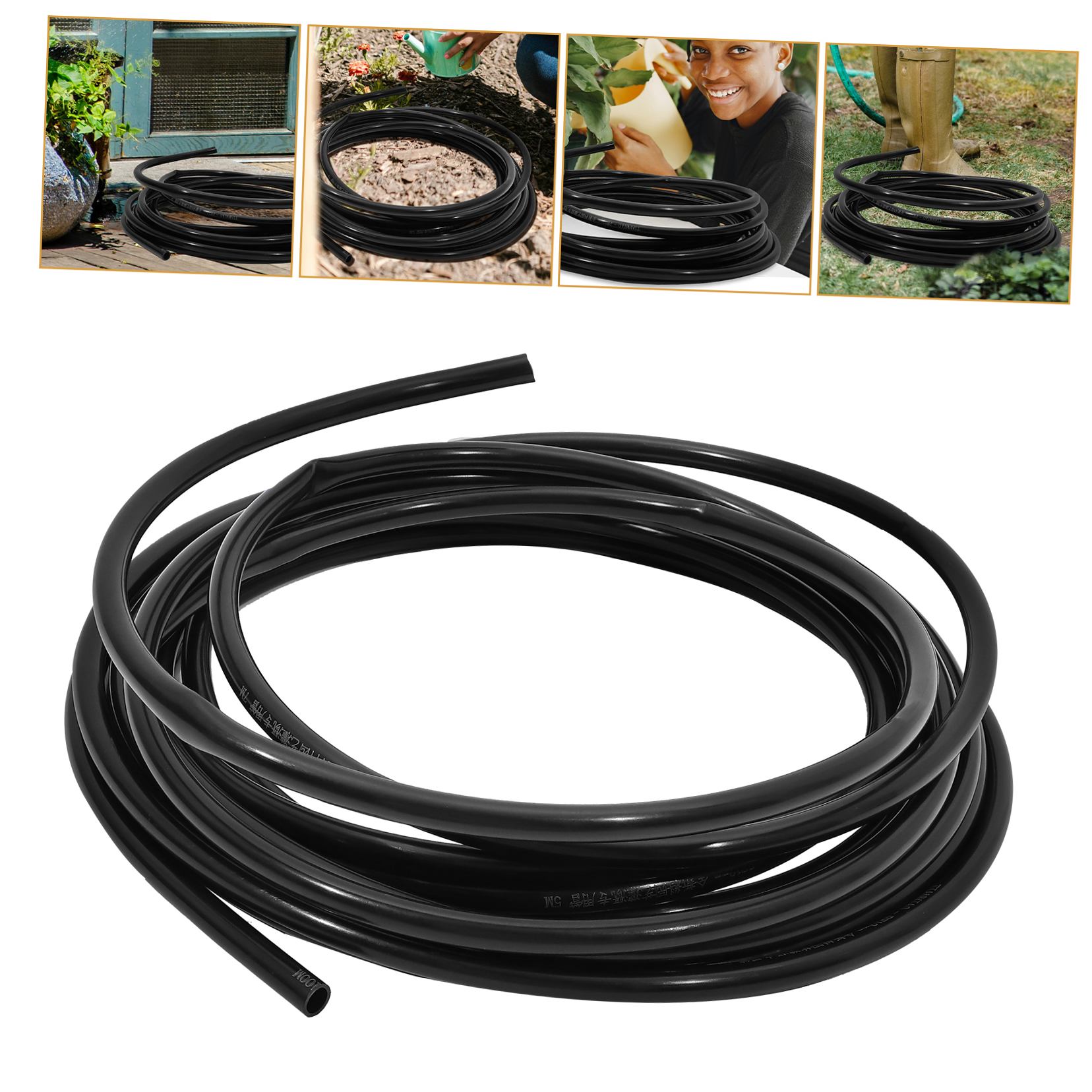 ELAYARD 1 Roll Garden Irrigation Pipe PE Black Watering System for Homeowners