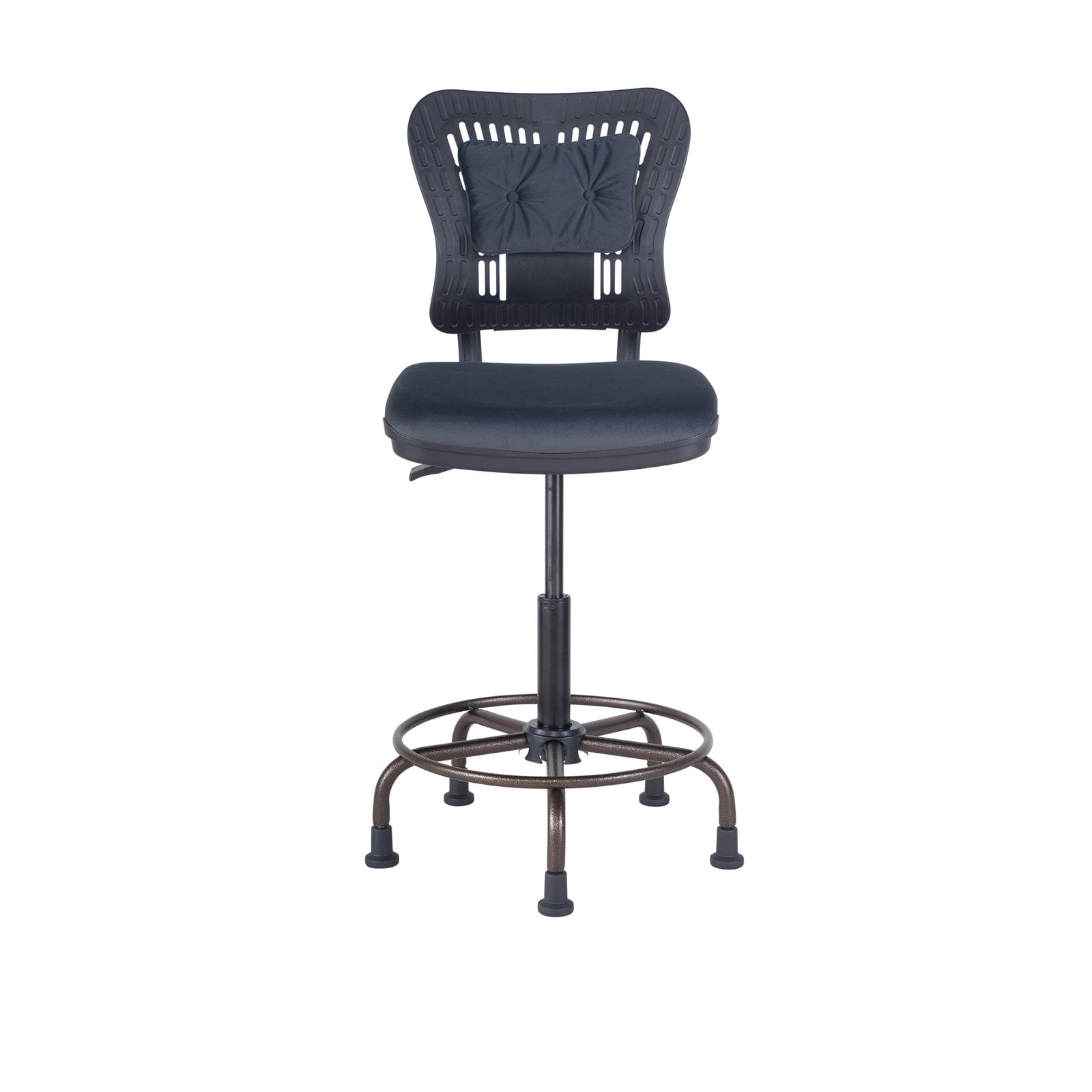 igo Bar Stools,Adjustable Armless Swivel Counter Stool with Soft Velvet