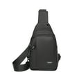 thumbnail image 2 of Bolso Bandolera para Hombre, Impermeable, Multifuncional, Deportivo, para Actividades Al Aire Libre y Ocio | Mochila Bandolera Ligera E Impermeable de Poliuretano Negro | 25 X 15 X 5 Cm (9,84 X 5,91, 2 of 6