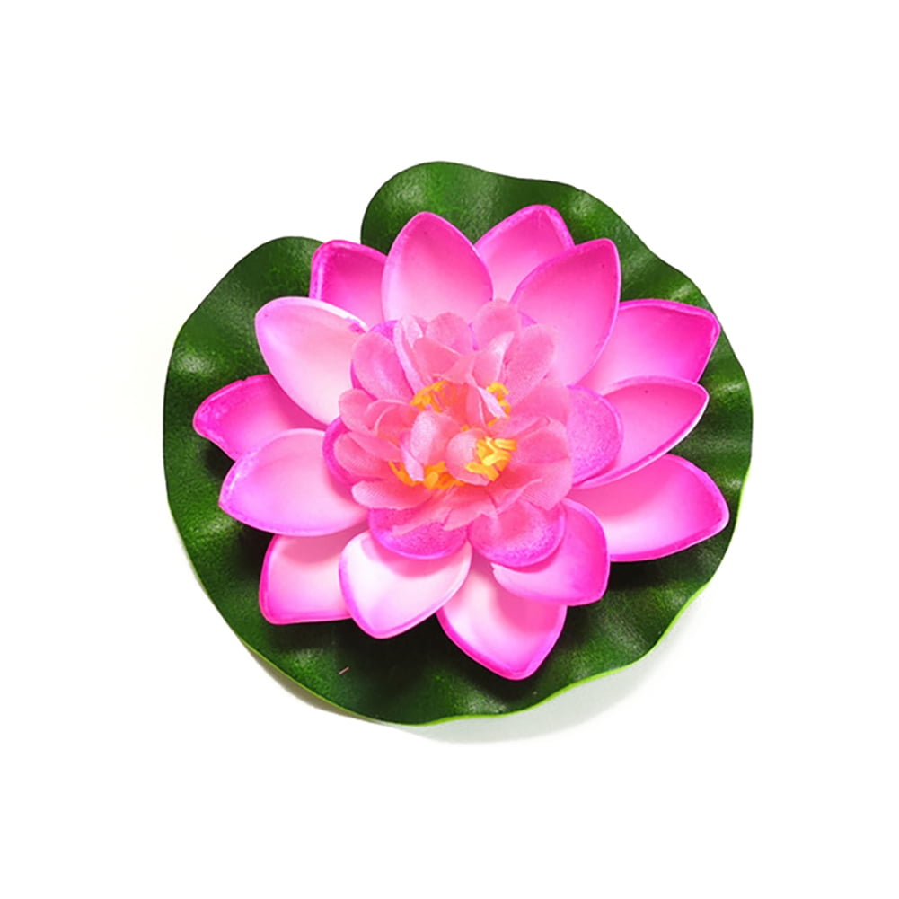 5Pcs Artificial Fake Lotus Flowers Water Lily Floating Plants Pool Fish Tank HOT 
