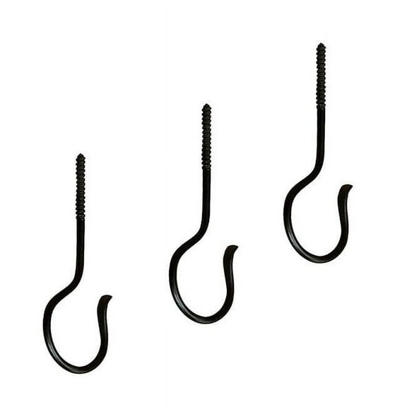 ACHLA Designs TSH-13-3 5 in. Ceiling Hook, Black - Pack of 3