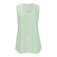 thumbnail image 7 of Womens Tank Tops Eyelet Embroidery Sleeveless Blouses V Neck T-Shirt Scallop Neck Trim Dressy Casual Shirts 2026 Casual Spring Fashion Clothes Basic Tee Blouse, 7 of 7