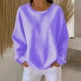 thumbnail image 2 of Qingpeng Womens Lightweight Tops Solid Color Pullover Loose Crew Neck Long Sleeve Workout Sports Casual Tee Shirts, 2 of 6