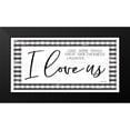 thumbnail image 2 of Jacobs, Cindy 18x11 Black Modern Framed Museum Art Print Titled - I Love Us, 2 of 5