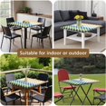 thumbnail image 5 of Colorful Gradient Checkerboard Checkered Pattern Square Fitted Tablecloth with Elastic Edge,Square Table Cover,Washable Elastic Table Cover for Home Kitchen Party Decor 36"x36", 5 of 6
