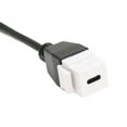 thumbnail image 2 of Cable de conectores de placa de pared Bling Bling 2 piezas USB C Keystone compacto liviano, 2 of 12