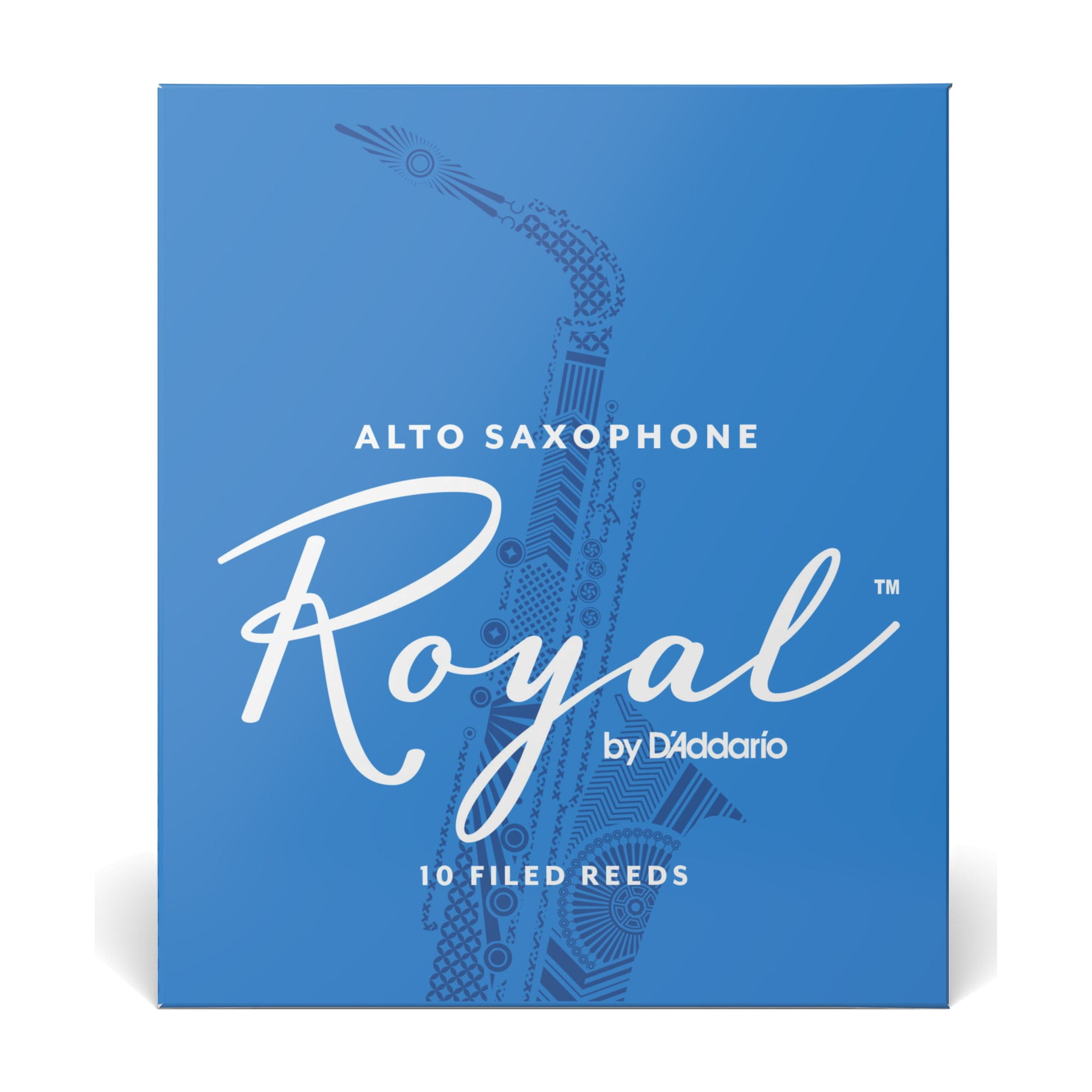 Royal by D'Addario Alto Sax Reeds, Strength 2, 10-pack
