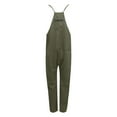 thumbnail image 6 of Women's Solid Suspenders Casual Jumpsuit - Overalls with Pockets, Adjustable Straps & Loose Fit, 6 of 6