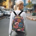 thumbnail image 7 of FORMRS Mini Backpack Purse for Women Travel Daypack Casual Shoulder Bag, Vibrant Blooming Flowers, 7 of 7