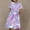 Multicolor 43, variant on Babcutegg Teen Girls' Dress, Casual Dress Round Neck Graphic Pattern Girls Summer Dress Multicolor 4-5T
