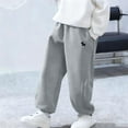 thumbnail image 5 of Piuwrlz Teen Gray Jogger Pants Teen Sweatpants Relaxed Fit Pant Gray Size 9 Years, 5 of 9